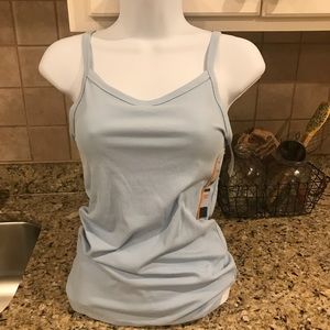 Brand new blue ribbed tank top